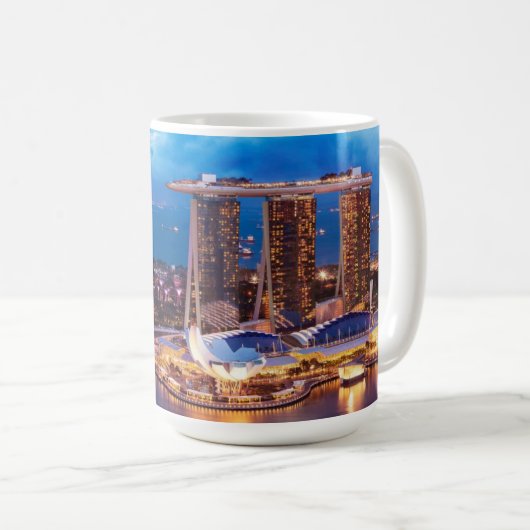 Singapur-Kaffee-Tasse Kaffeetasse (VorderseiteRechts)