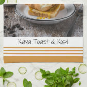 Singapur Kaya Toast & Kopi Küchentuch (Gefaltet)