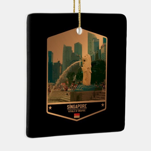 Singapur Keramikornament (Rechts)