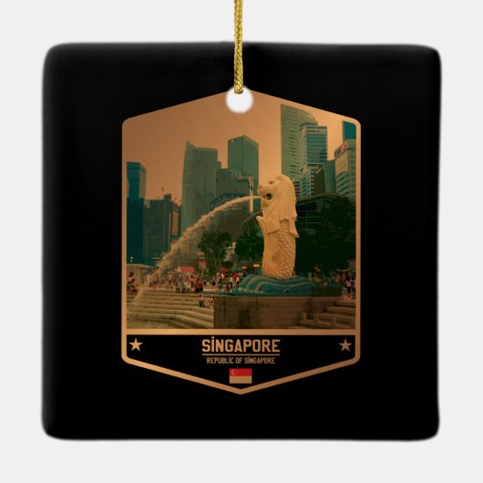 Singapur Keramikornament (Rückseite)