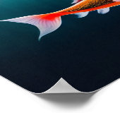 Singapur Koi Pool - Leinwand Art Print Poster (Ecke)