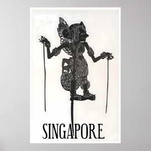 Singapur Kunst Asien Reiseplakat Singapur Poster