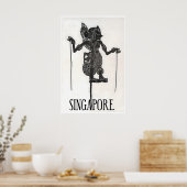 Singapur Kunst Asien Reiseplakat Singapur Poster (Küche)