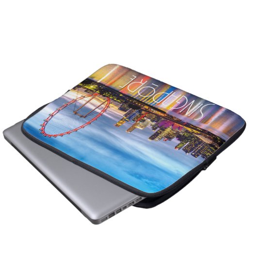 Singapur Laptopschutzhülle (Vorne Knopf)