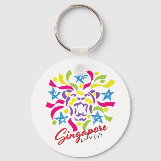 Singapur Lion City Celebration Schlüsselanhänger (Vorderseite)