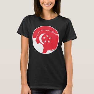 Singapur Lion Singapore Nationale Tierflagge T-Shirt