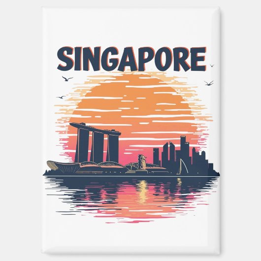 SINGAPUR MAGNET (Vorderseite)
