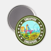 Singapur Magnet (Vorderseite/Rückseite)