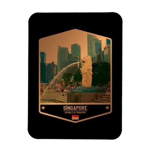 Singapur Magnet (Vertikal)