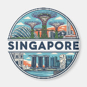 Singapur Magnet (Vorne)