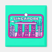 Singapur Magnet (Vorne)