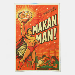Singapur Makan Man Küchentuch