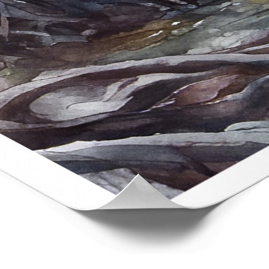 Singapur Mangroves - Aquarellkunst Print Poster (Ecke)