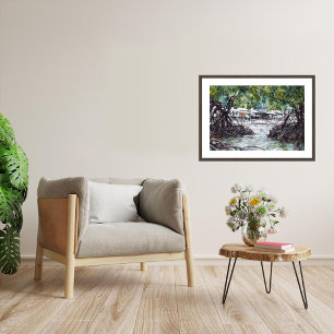 Singapur Mangroves - Aquarellkunst Print Poster