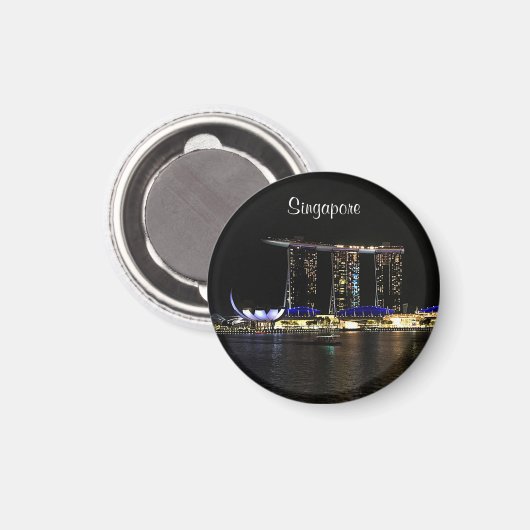 Singapur Marina Bay Sands #1 Magnet (Vorderseite/Rückseite)