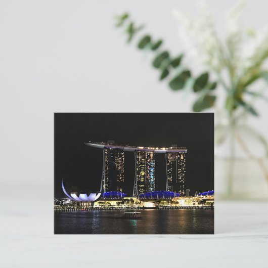 Singapur Marina Bay Sands #1 Postcard Postkarte (Stehend Vorderseite)
