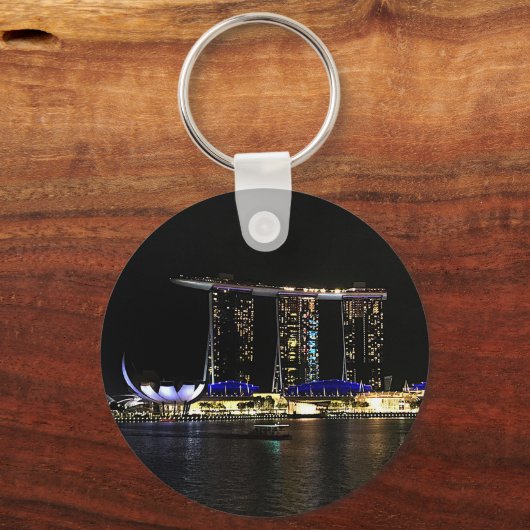 Singapur Marina Bay Sands #1 Schlüsselanhänger (Vorderseite)