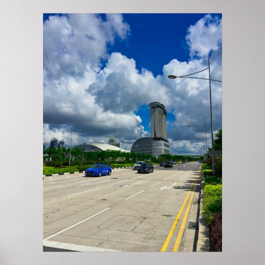 Singapur Marina Bay Sands Skyline Poster (Vorne)