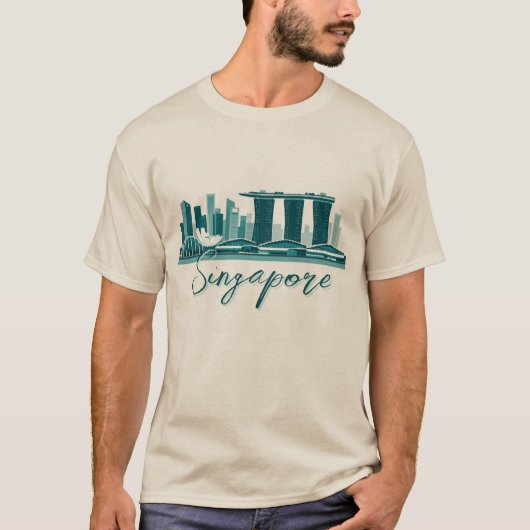Singapur Marina Bay Sands T-Shirt (Vorderseite)