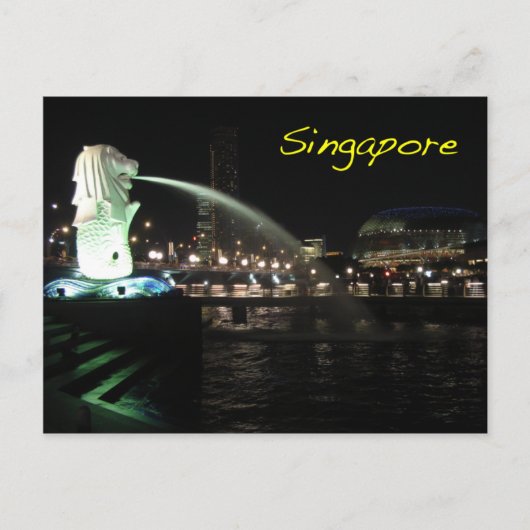 Singapur Merlion Postkarte (Vorderseite)