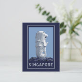 Singapur Merlion Postkarte (Stehend Vorderseite)