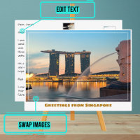 Singapur mit City & Marina Bay Sands Modern