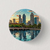 Singapur Modern City Button (Vorderseite)