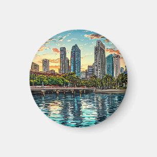 Singapur Modern City Magnet