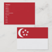 Singapur - mollig visitenkarte (Vorne/Hinten)