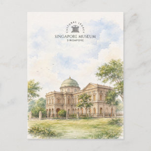 Singapur Museum   Beliebtes Reiseziel Postkarte