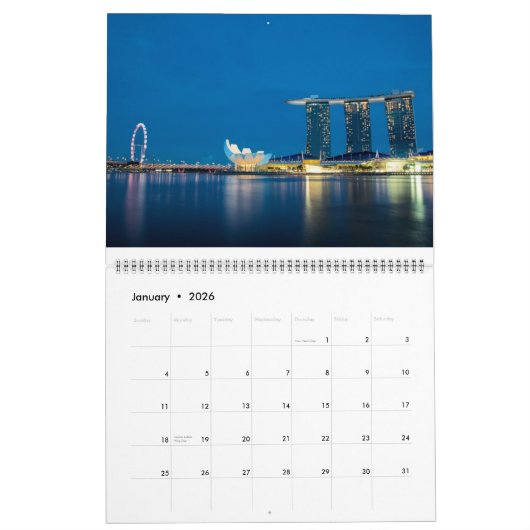 Singapur nach Nacht Kalender (Jan 2026)