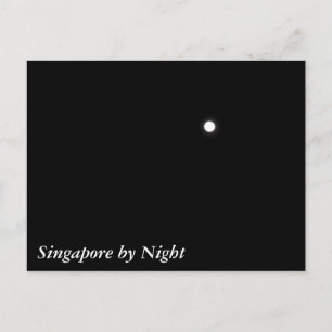 Singapur nach Nacht Postkarte