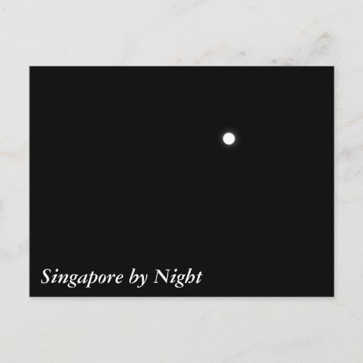 Singapur nach Nacht Postkarte (Vorderseite)
