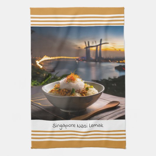 Singapur Nasi Lemak Küchentücher (Vertikal)