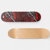 Singapur Nationalstolz Wordcloud Skateboard (Horizontal)