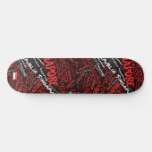 Singapur Nationalstolz Wordcloud Skateboard (Horizontal)