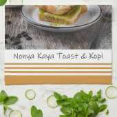 Singapur Nonya Kaya Toast & Kopi Küchentuch (Gefaltet)