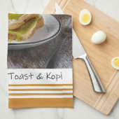 Singapur Nonya Kaya Toast & Kopi Küchentuch (Viertel Falte)