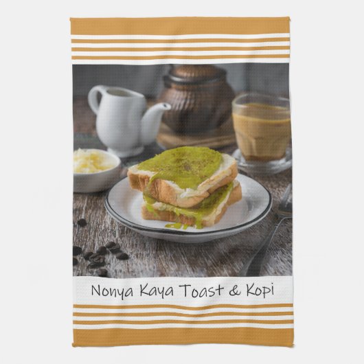 Singapur Nonya Kaya Toast & Kopi Küchentuch (Vertikal)