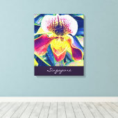 Singapur Orchid reist nach Südostasien Leinwanddruck (Insitu (Holzboden))