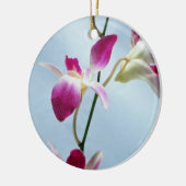 Singapur-Orchideen-Blumen Keramik Ornament (Links)