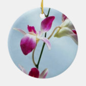 Singapur-Orchideen-Blumen Keramik Ornament (Hinten)