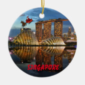 Singapur Panorama Weihnachtsschmuck (Vorne)
