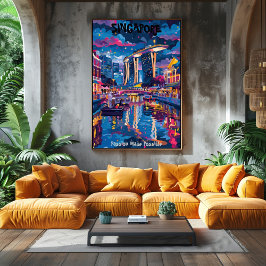 Singapur: Passion Made Possible Arte Contemporáneo Poster