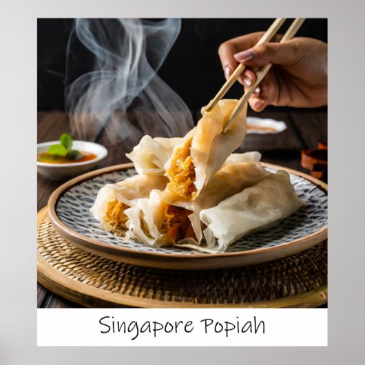 Singapur Popiah Archival Print Poster (Vorne)