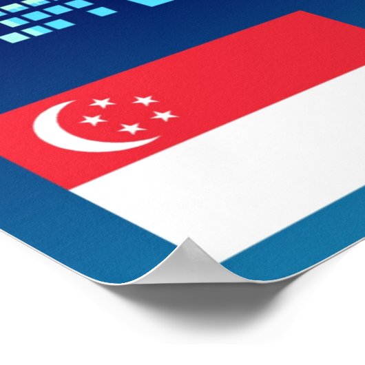 Singapur Poster (Ecke)