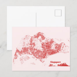 Singapur Postkarte