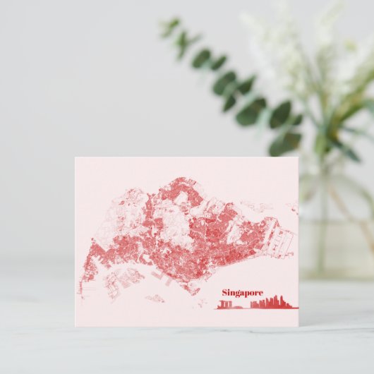 Singapur Postkarte (Stehend Vorderseite)