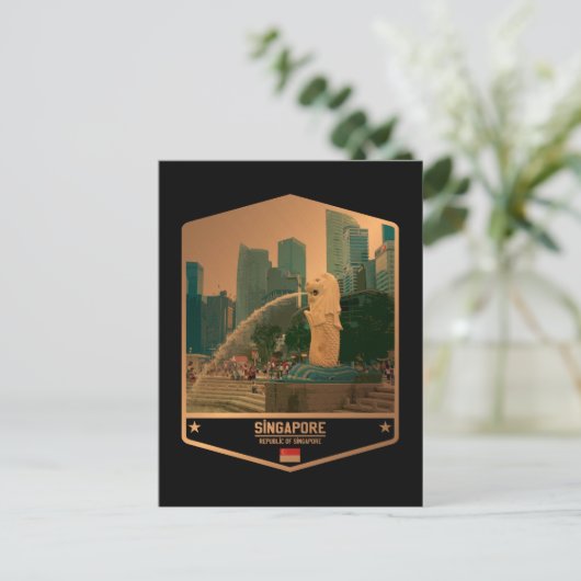 Singapur Postkarte (Stehend Vorderseite)