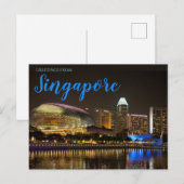 Singapur Postkarte (Vorne/Hinten)
